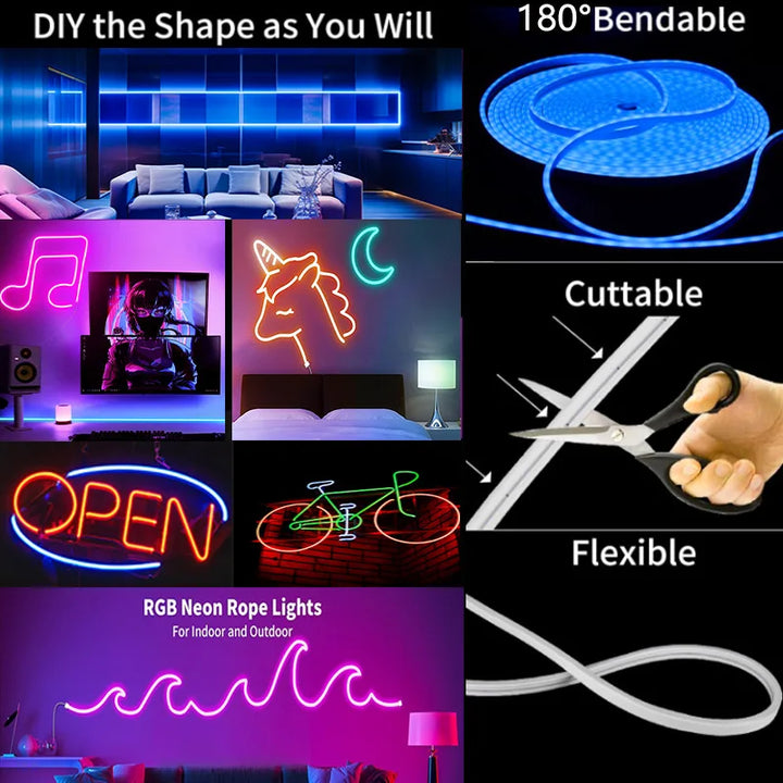 5V RGB Neon LED Strip Lights