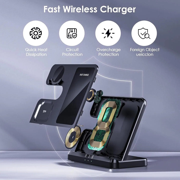 Universal 3-in-1 Wireless Charging Hub